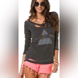 Chaser Distressed Pink Floyd The Dark Side of the Moon Tee